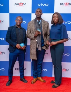RS_From_Left_vivo_Kenya_Brand_and_Communications_Manger_Mr._James_Irungu_King_Kaka_and_Patazone_Marketing_Manager_Lavine_Atieno_50