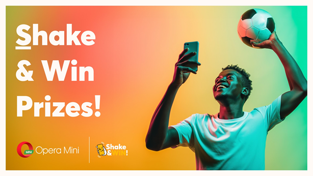 Track AFCON, win up to 180,000 prizes with Opera Mini Shake