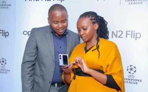 Ernest-Teigut-Product-Manager-OPPO-Kenya-and-Fredrique-Achieng-PR-Manager