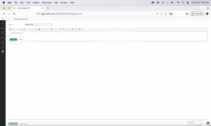 Create doc and edit with AI
